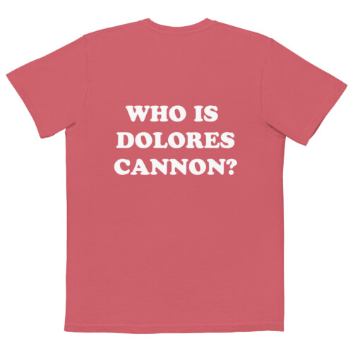 Who is Dolores Cannon? Unisex t-shirt (Bright Colors) - Image 2