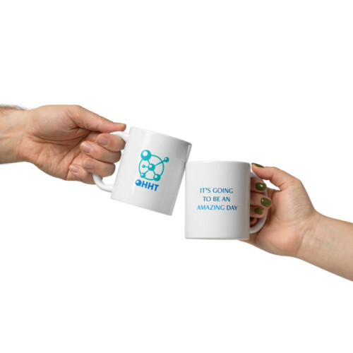 QHHT White Glossy Mug - Image 3