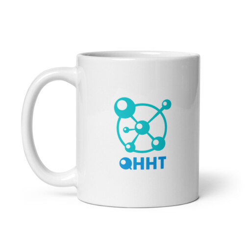 QHHT White Glossy Mug - Image 6