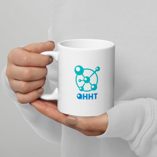 QHHT White Glossy Mug - Image 5